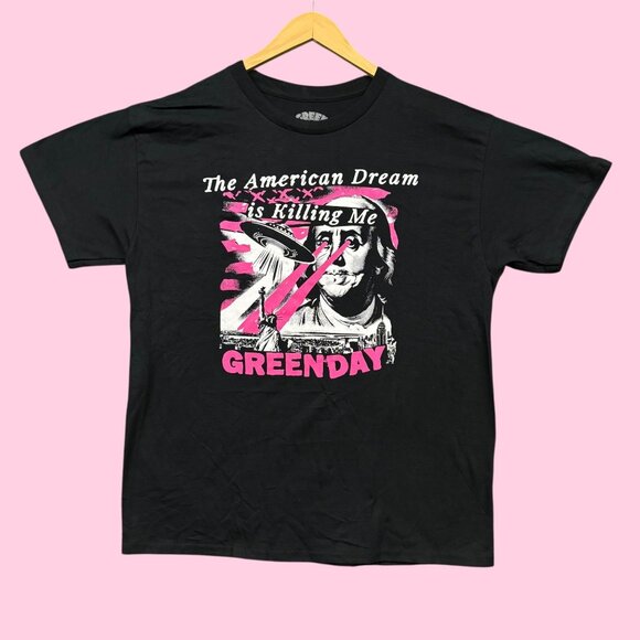 Green Day The American Dream is Killing Me Punk Rock Band Tee L - Picture 1 of 5